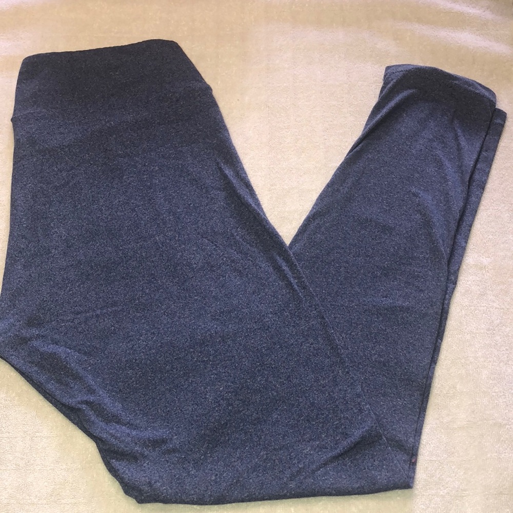 LuLaRoe OS Leggings-Solid Blue
